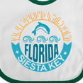 thumbnail image 4 of Inktastic Siesta Key Florida Beach Vacation Boys or Girls Baby Bib, 4 of 4