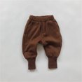 thumbnail image 5 of FYDUU Toddler Boys Sweatpants Elastic Waist Casual Joggers Fall Winter Pants Solid Color Comfort Fit Trousers Back To School Clothes Versatile Pants 12-24 Months, 5 of 5
