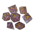 thumbnail image 1 of 7 dados acrílicos multicara D4 D6 D8 D10 (0-9) D10 (10-90) D12 D20 dados digitales Violeta, 1 of 6