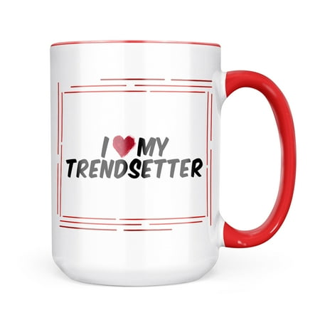 

Neonblond I heart love my Trendsetter Mug gift for Coffee Tea lovers