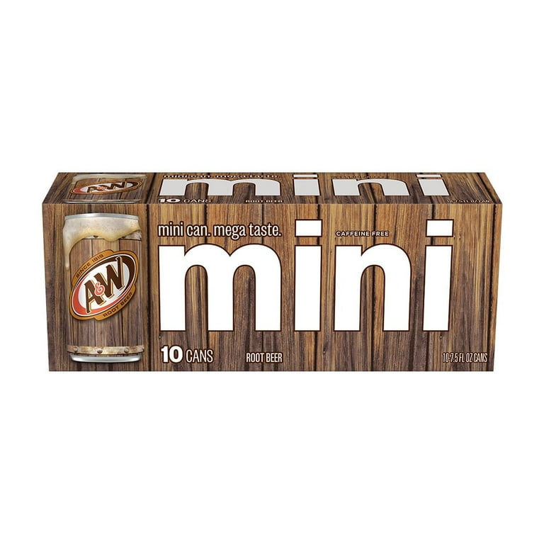 A&W Classic American Root Beer, Caffeine-Free Soda Pop, 7.5 fl oz