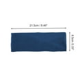 thumbnail image 4 of Unique Bargains 1 Pc Comfortable Headband Pure Color Wide Headband for Sport Navy Blue, 4 of 6