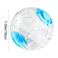 thumbnail image 3 of Clear Hamster Exercise Ball, Ventilation Holes, Turn Lock Closure, No Tools Assembly, for Hamsters, Gerbils, Small Pets, Blue, 1 Pack, 3 of 7
