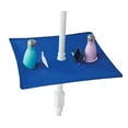 thumbnail image 2 of Mainstays 6 ft Blue and White Stripe Beach Umbrella, Sun Protection, 2 of 5