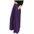 thumbnail image 4 of BLVB Wide Leg Pants for Women Palazzo Pants for Women Casual Lounge Work Business Trousers High Waisted Flowy Pants, 4 of 6