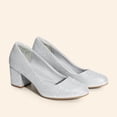 thumbnail image 3 of DREAM PAIRS Women's Pumps Low Chunky Block Heel Dress Shoes Closed Round Toe Comfortable Heels, 3 of 6