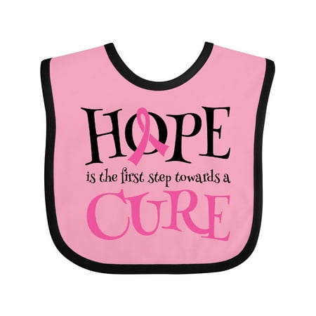 

Inktastic Breast Cancer Hope Quote Gift Baby Girl Bib