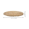thumbnail image 2 of Cojín Estera plana de paja Cojines de piso Asientos para adultos Cojín circular Almohada japonesa Tapetes redondos Cojín tejido de paja Cojín de asiento redondeado simple Estera de asiento tejida, 2 of 5