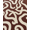 Brown, Pattern 4, variant on ODIKA 4' x 6' Machine Washable Non-Slip Area Rug, Abstract Squiggle High Traffic Rug, Gold, 284656