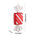 thumbnail image 1 of Colgante de caramelo para árbol de Navidad, 1 unidad, bolas de caramelo colgantes, rojo y blanco bastón de caramelo, decoración de fiesta de año nuevo, regalos de fiesta, 1 of 4