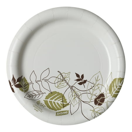 Dixie® (UX7WS) Medium-Weight 7" Paper Plate by Georgia-Pacific, Pathways®, 4 Packs of 125 Plates (500 Plates Total)