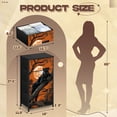 thumbnail image 3 of Gothic Dresser for Bedroom with 4 Storage Drawers Tree Branch Full Moon Orange Night Sky Wildlife Dressers Chest of Drawers Steel Framed Fabric Closet Organizers for Man Cave Dorm Entryway, 3 of 8