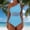 Swimwear-602Light Blue, variant on Xdegoge Swimsuits for Women One Shoulder Asymmetrical Neck One Piece Bathing Suits Smooth Mesh Panel Ruched Flattering Slimming Tummy Control Pool Party