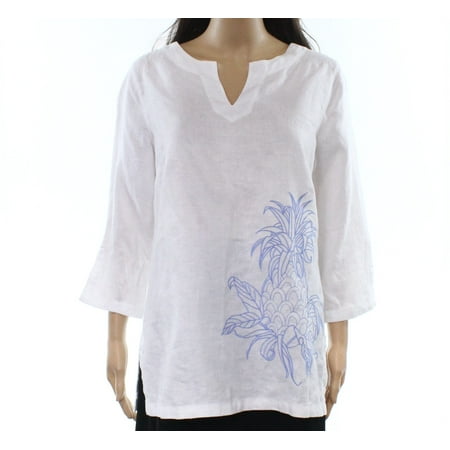 Tommy Bahama Tops & Blouses - Blue Womens Small Embroidered Blouse S ...