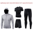 thumbnail image 5 of Traje deportivo para correr, traje deportivo informal para hombre, traje deportivo ajustado de secado rápido, traje de entrenamiento de baloncesto, manga larga, 5 of 5