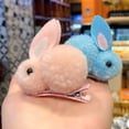 thumbnail image 3 of Eoperou Convenient Hair Clip Excellent Workmanship Colorful Cartoon Hare Shape Hair Pin for Kids, 3 of 8