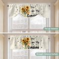 thumbnail image 6 of Vintage American Pastoral Tie Up Window Valance Sunflower Bee Farm Tie-up Valance for Kitchen Windows Adjustable Small Curtain Balloon Shades for Kitchen Bathroom Cafe 60x18inch, 6 of 9