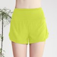 thumbnail image 5 of Lenpel Running Shorts for Women Lightweight High Waisted Quick Dry 2 in 1athletic Shorts Workout Gym Shorts, 5 of 6