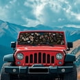 thumbnail image 3 of Yuyamidu Mushroom Windshield Shade for 2018-2024 2025 Jeep Wrangler JL / 2020-2024 Jeep Gladiator JT Accessories Butterfly Front Window Sun Shade Sun Visor Foldable Blocks UV Rays, 3 of 7