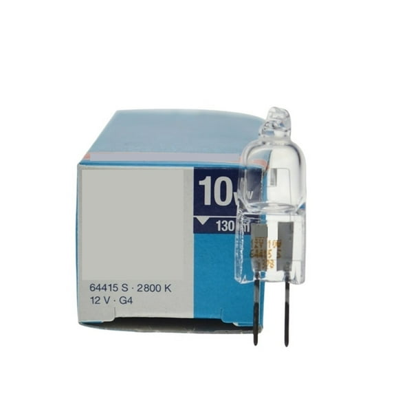 64415S 12V10W G4 vertical filament halogen microscope bulb
