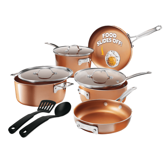 Gotham Steel Stackable Pots and Pans Stackmaster 10 Piece Cookware Set