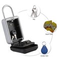 thumbnail image 3 of Zootealy Key Safe Box with Dustproof Cover No Need to Install 4-Digit Combination Password Outdoor Key Storage Box Key Padlock Case Resettable Code Key Holder, 3 of 6
