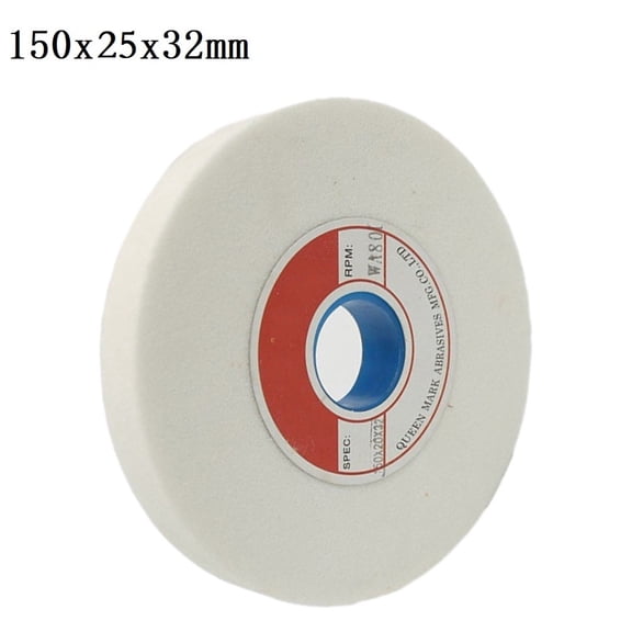150mm 6inch Ceramic Abrasive Flat Wheel Chrome Corundum Grinding Wheel 80 Grit Operated Grinder Grinding Wheel