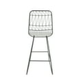 thumbnail image 4 of GDF Studio Lilith Indoor 26.25" Iron Counter Stools, Set of 2, Gray, Ivory, 4 of 8