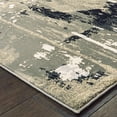 thumbnail image 3 of 4' X 6' Black Gold Grey And Ivory Abstract Power Loom Stain Resistant Area Rug, 3 of 5