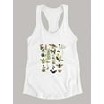 thumbnail image 3 of Drawings Of The Forest Racerback Tank Women -Naomi McCavitt Designs, Female x-Large, 3 of 4