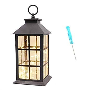 lanterns decorative battery operated led lights indoor lantern hanging fairy tabletop string light terrarium rectangle geometric