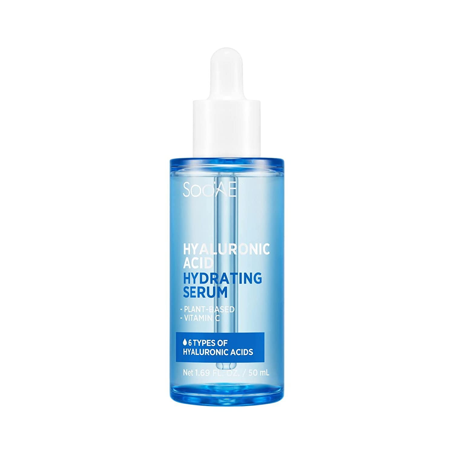 Soo'AE Hyaluronic Acid Hydrating Serum with Vitamin C, B5, 1 Fl Oz