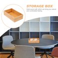 thumbnail image 2 of LEEYNEER Well-made Bamboo Container for Storing Items at Home in Desktop (Khaki), 2 of 6