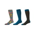 thumbnail image 2 of MeMoi Flower Power Cotton Blend Crew Sock 3 Pack - Mens - Male, 10-13, Black, 2 of 3