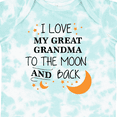 thumbnail image 4 of Inktastic I Love My Great Grandma to the Moon and Back Boys or Girls Baby Bodysuit, 4 of 5