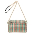 thumbnail image 2 of FORMRS Women Crossbody Purse with Chain Strap Vegan Leather Shoulder Handbag, Red Green Tartan Pattern, 2 of 7