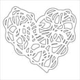 thumbnail image 2 of TCW4X4-2107 Crafters Workshop Fragments Templates - 4 x 4 in., Scribbled Heart, 2 of 2
