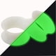 thumbnail image 1 of Piercing Expansor De Oído Silicona Negra Blanca Fluorescente, 1 of 2