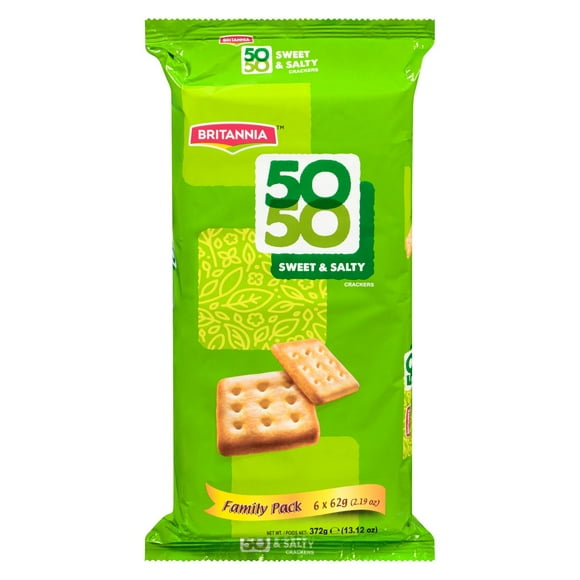Pack famille Britannia Fifty Fifty Biscuits indiens