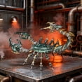 thumbnail image 5 of 3D Metal Steampunk Mechanical War Scorpion Puzzle for Adults to Build, Full Metal Bionic Animal Assembly Model Kit, Highly Articulated for Dynamic Poses, Home Office Decor & Gift (1073PCS), 5 of 10