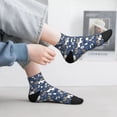 thumbnail image 2 of Fuzoiu Forest Elk Print Adult Socks, Crew Moisture-wicking Socks, Unisex Cushion Crew Socks,Casual Sports Ankle Socks, 2 of 7