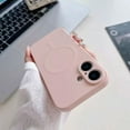 thumbnail image 1 of For Apple iPhone 16 Plus Magnetic Case with HaloLock Shockproof Protective Silicone Cover - Pink, 1 of 5