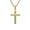 Gold No Chain, variant on I Can Do Cross Pendant for Men Stainless Steel Inspirational Strength Declaration Necklace Silver no Chain