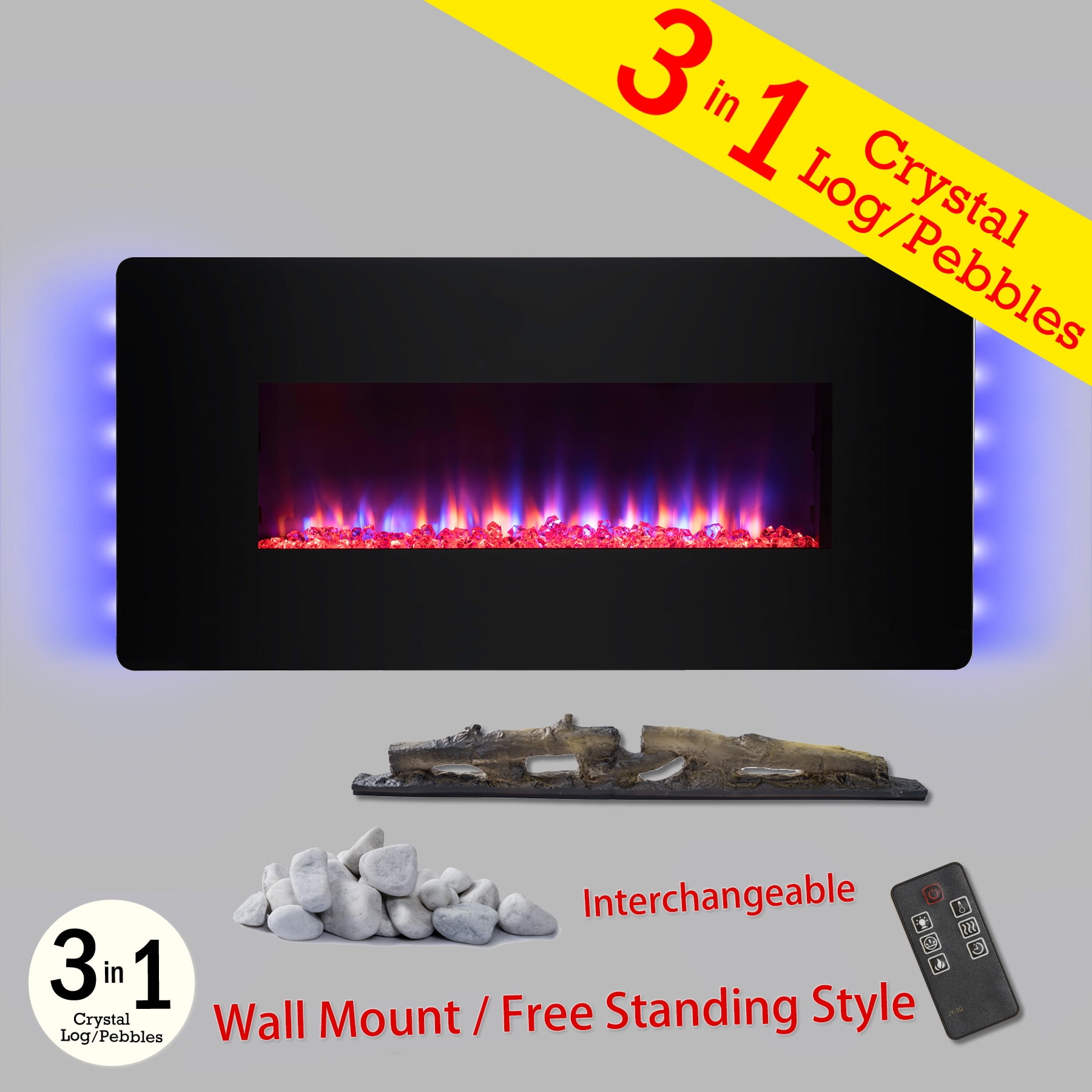 AKDY FP0065 3-in-1 36" Wall Mount & Freestanding Convertible 22 Level