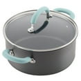 thumbnail image 4 of Rachael Ray Create Delicious 10 Piece Nonstick Aluminum Pot and Pan Set, Silicone with Stainless Steel, 4 of 8