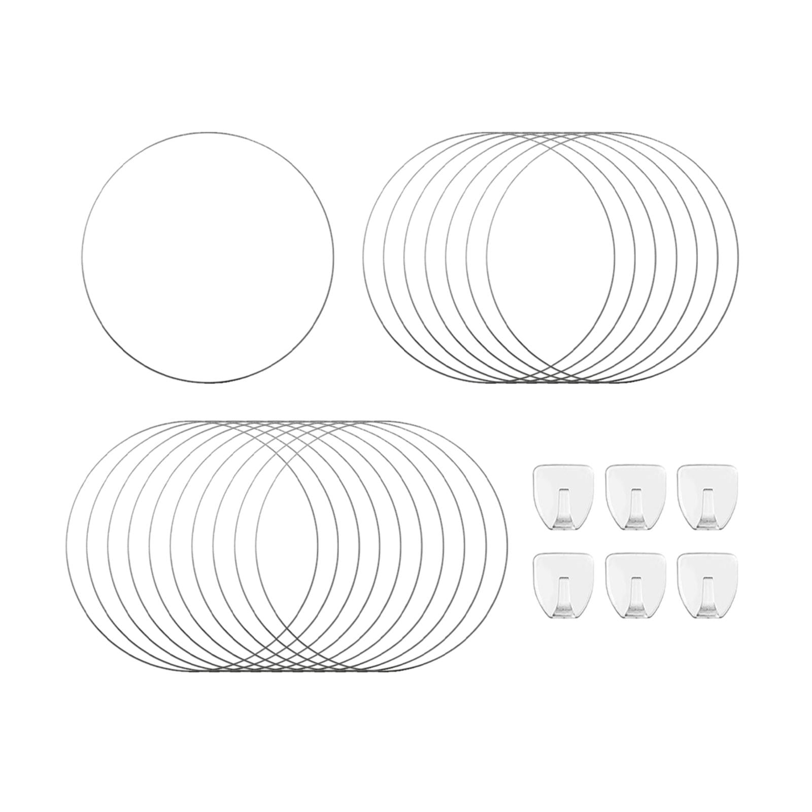 Colaxi 18 Pieces Indoor Plant Trellis for Climbing Plants,Round Circle Trellis,Ivy Flower Plant Support,Outdoor Potted Plant Support