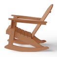 thumbnail image 4 of WestinTrends Malibu Outdoor Patio Porch Rocking Adirondack Chair, Teak, 4 of 12