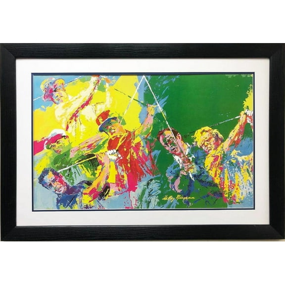 LeRoy Neiman "Golf Champs" Custom Framed Art Generic