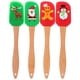thumbnail image 1 of GAXIRE 4 raspadores de crema navideños con mango de madera para hornear (colores surtidos) (estilo mixto), 1 of 6