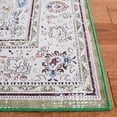thumbnail image 3 of SAFAVIEH Tucson Natalie Oriental Machine Washable Runner Rug, Green/Beige, 2'6" x 10', 3 of 11